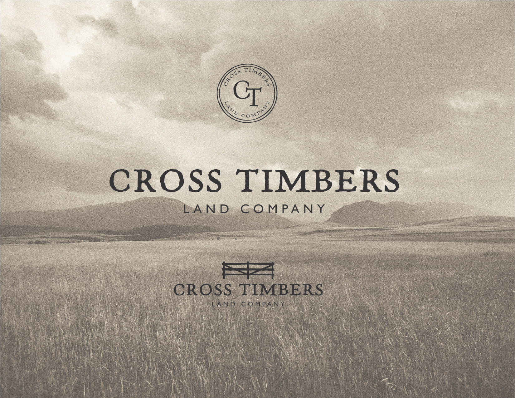 Cross Timbers Identity branding identity design logo small business logo type typography