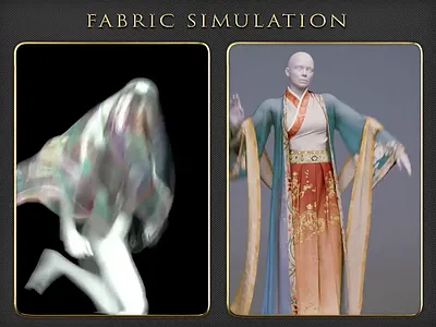 Cloth Simulation. Clothing & Fabric FX cloth simulation clothing animation clothing simulation fabric animation fabric fx fabric simulation houdini