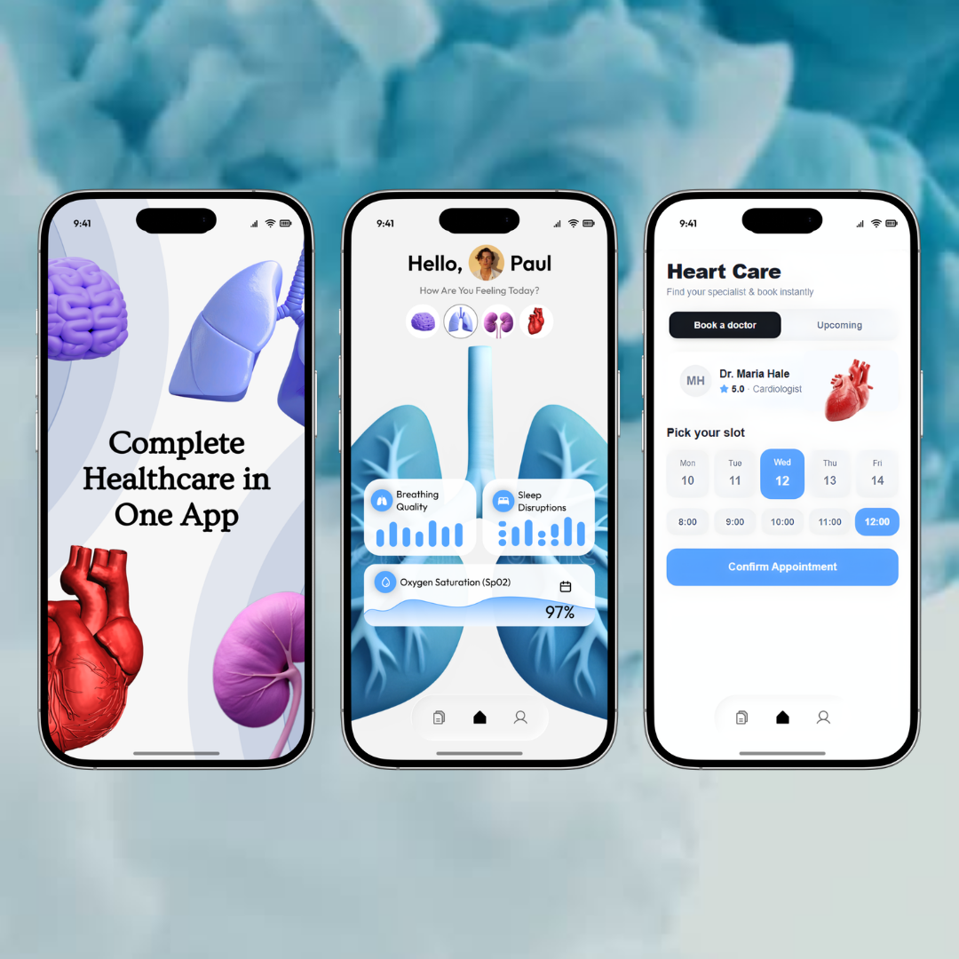 Care in Your Pocket 3d animation branding graphic design logo motion graphics ui