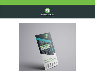 Etanomics Tri-Fold Flyer - Project presentation brand business clean design energy flyer marketing minimal presentation tri fold