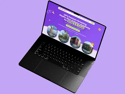 Education Landing Page Design academy website course landing page edtech education website landing page modern website ui design uiux web design website design