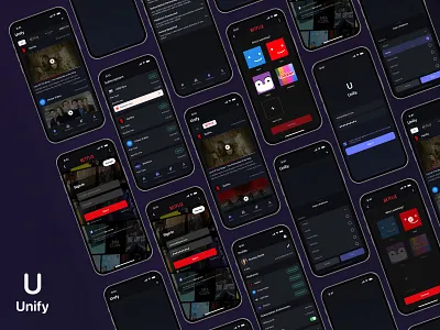 Unify — Streaming Platform Concept UX/UI Case Study case study concept design product design ui ui design ux ux design