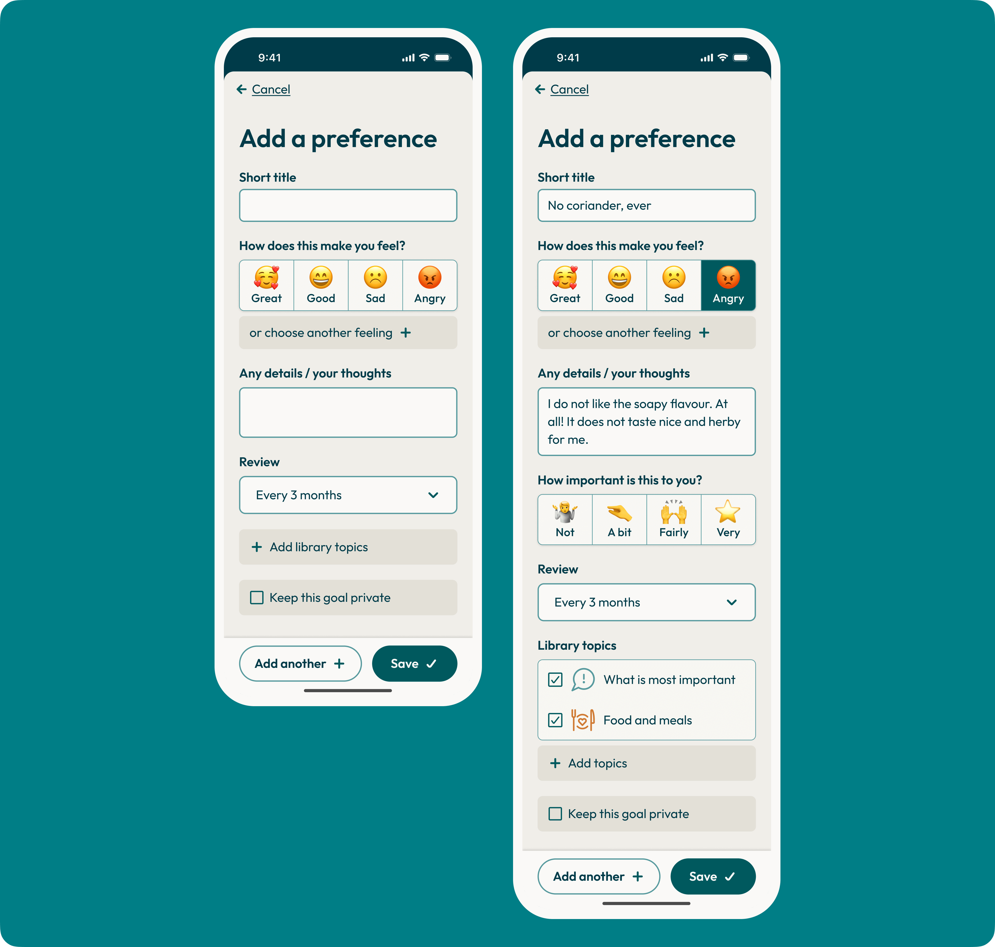 Volition - Add a preference accessibility app high contrast not stark people with disability product design social enterprise ui user experience web