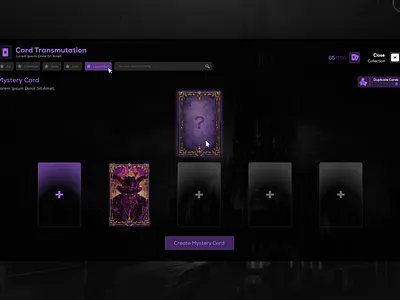 KilypsoRP Tarot Card Collection UI I Gta V card collector ui design doartworks doatoprak download figma fivem grand theft auto graphic design gta5 gtav illustration oxlib roleplay tarot card ui ui ux