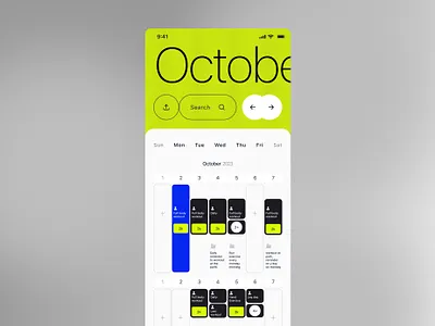 Workout Tracker and Activity Scheduler Mobile App UI design figma mobile design mobile ui simple ui ui uiux user interface