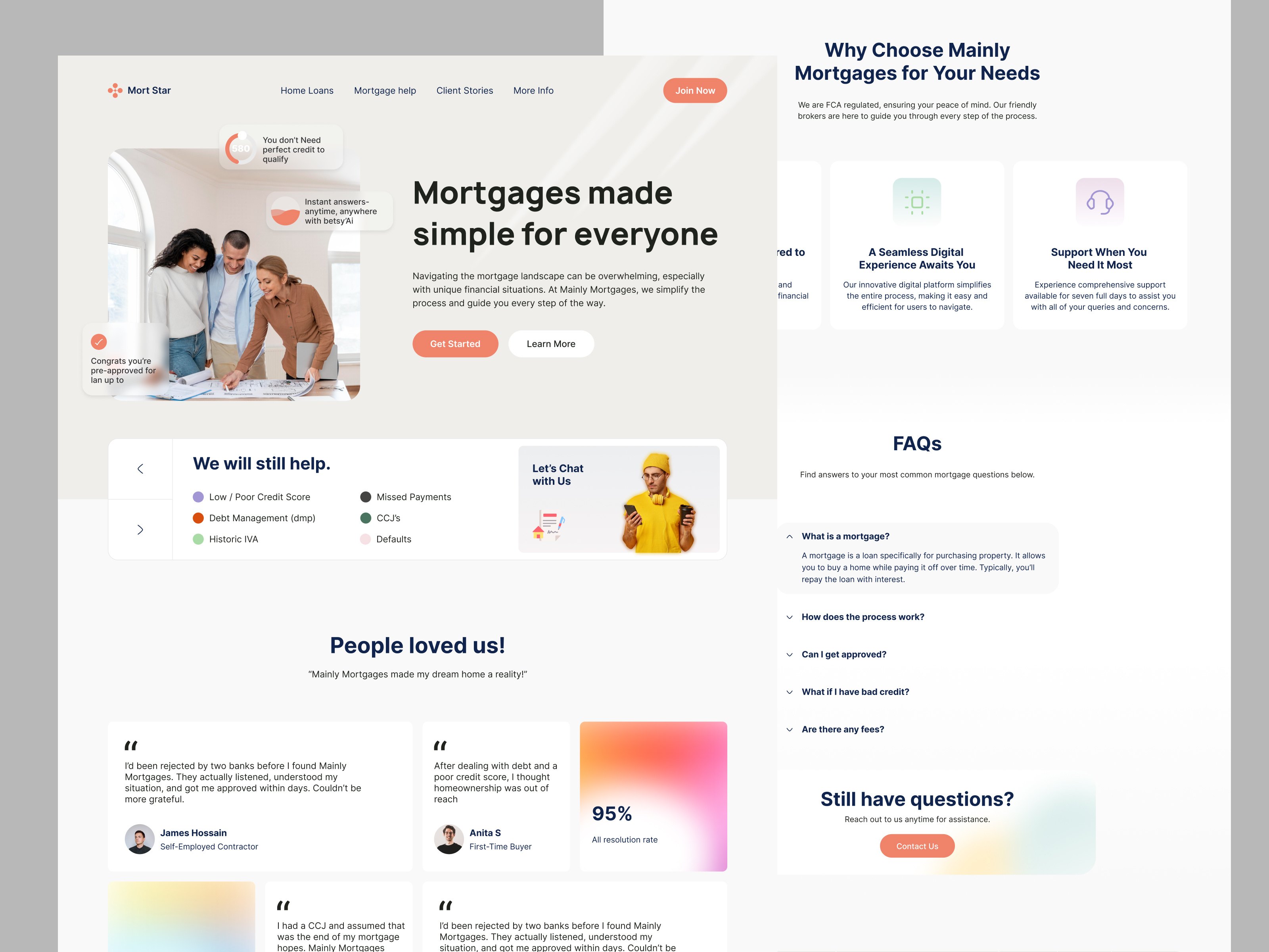 Simple Mortgage Platform UI