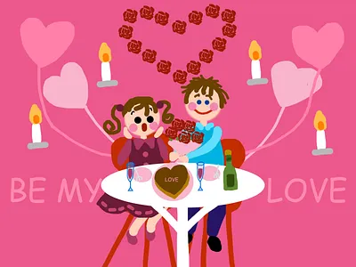 Valentine's Cards graphic design