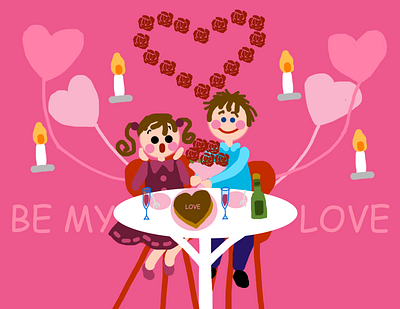 Valentine's Cards graphic design