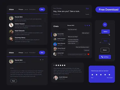 Figma UI kit, Card UI, Dashboard UI, Chat UI Card, free download app design apps branding button card ui dashboard kit dashboard ui design figma kit free download graphic design illustration landing page logo resources ui ui kit ux web app design website