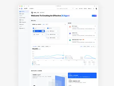 Agent Platform ai ai agent chart data design page platform ui ux web