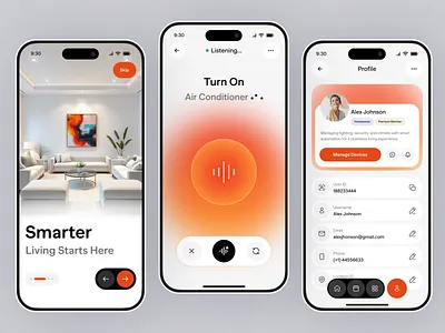 Smart Home AI – Assistant App UI ai ai app ai assistant app ai companion ai home assistant app ai home design app app design app ui home cleaning app home planner interior design app mobile mobile app mobile app design mobile ui smart app smart home app smart house ui design
