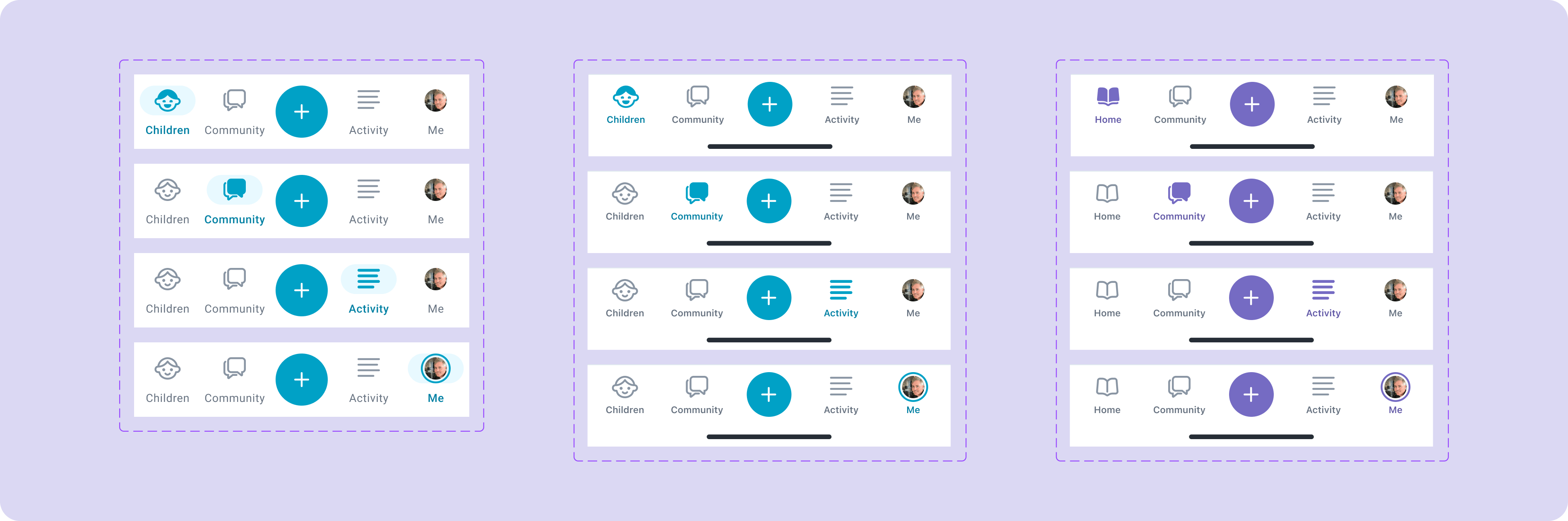 Storypark app nav