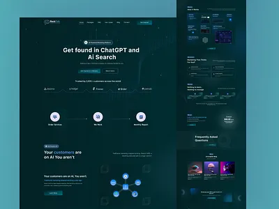 AI Technology Landing Page Design ai landing page design. ai technology app branding design ecommerce figma home page design illustration logo ui ui design ui ux design ux ux design