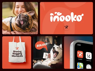 Inooko Brand Identity brand designer brand identity branding cat dog inooko ligature logo logo designer logotype pet brand pet logo script type typography visual identity wells wells collins wordmark