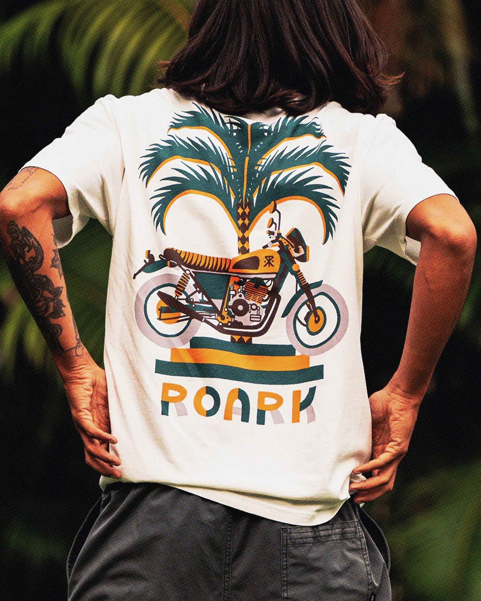 MOTO PALM for ROARK artwork handrawn illustration motorcycles vintage