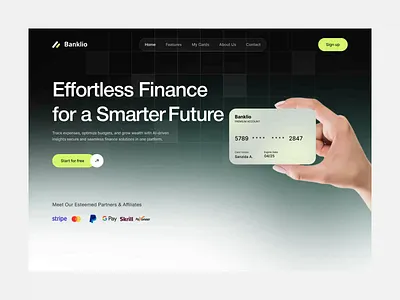 SaaS Landing Page bank banking finance finance management finance saas landing page fintech landing page landing page design modern design oripio payment card payment getway product design saas saas landing page saas web saas website saas website design web design website
