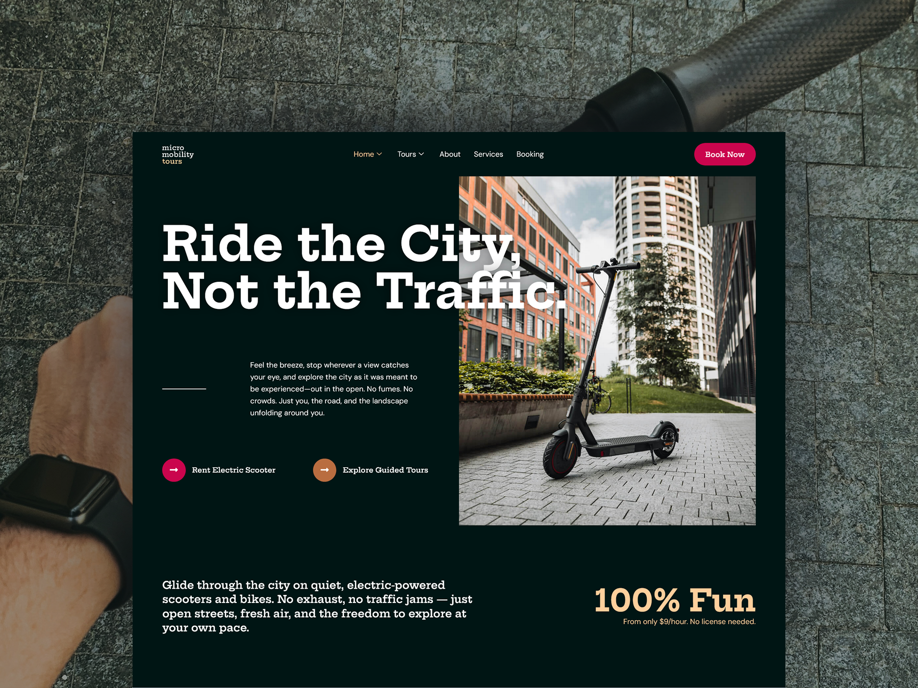 Micromobility Tours – Electric Scooter & Bike Rental Website
