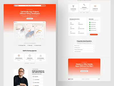 Sales Landing Page interface landing product sales service startup ui ux web