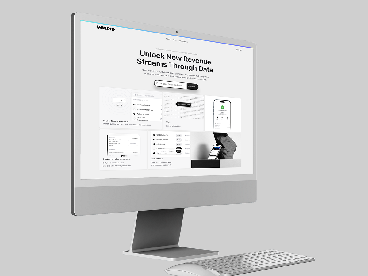 SaaS Landing Page — Web UI