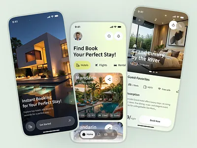 High-End Hotel Booking Experience App Design booking booking app cabins flight app hotel booking app hotel finder app hotel reservation hotel reservation app hotel room hotel website design luxury hotel app luxury real estate mobile app mobile app design product design property booking room booking app travel travel agency app travel app