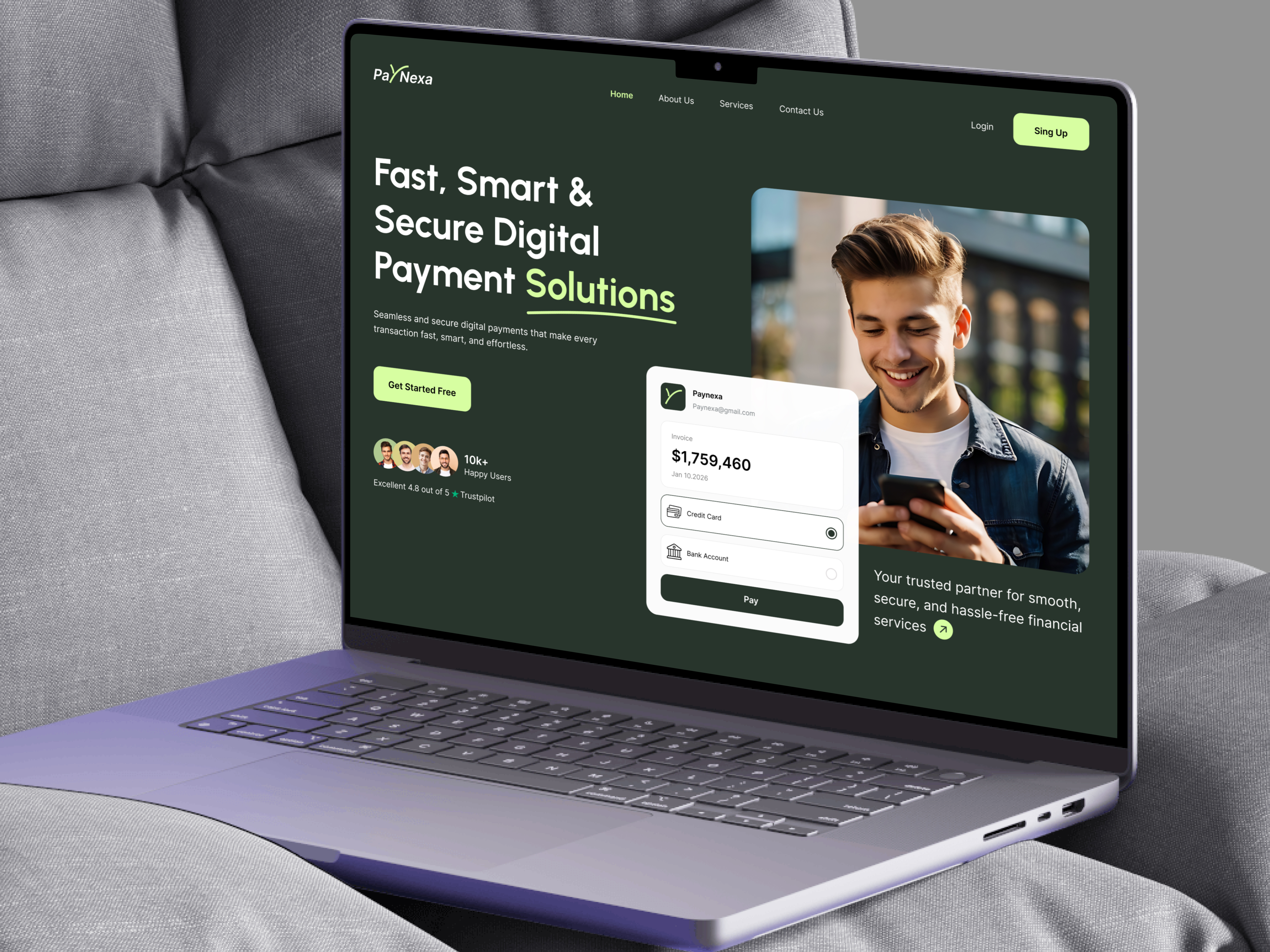 Example of Landing Page | Digital Agency 