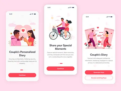 Dating App Onboarding Experience – Find Your Perfect Match dating app dating ui matchmaking app onboarding design ui design ux design