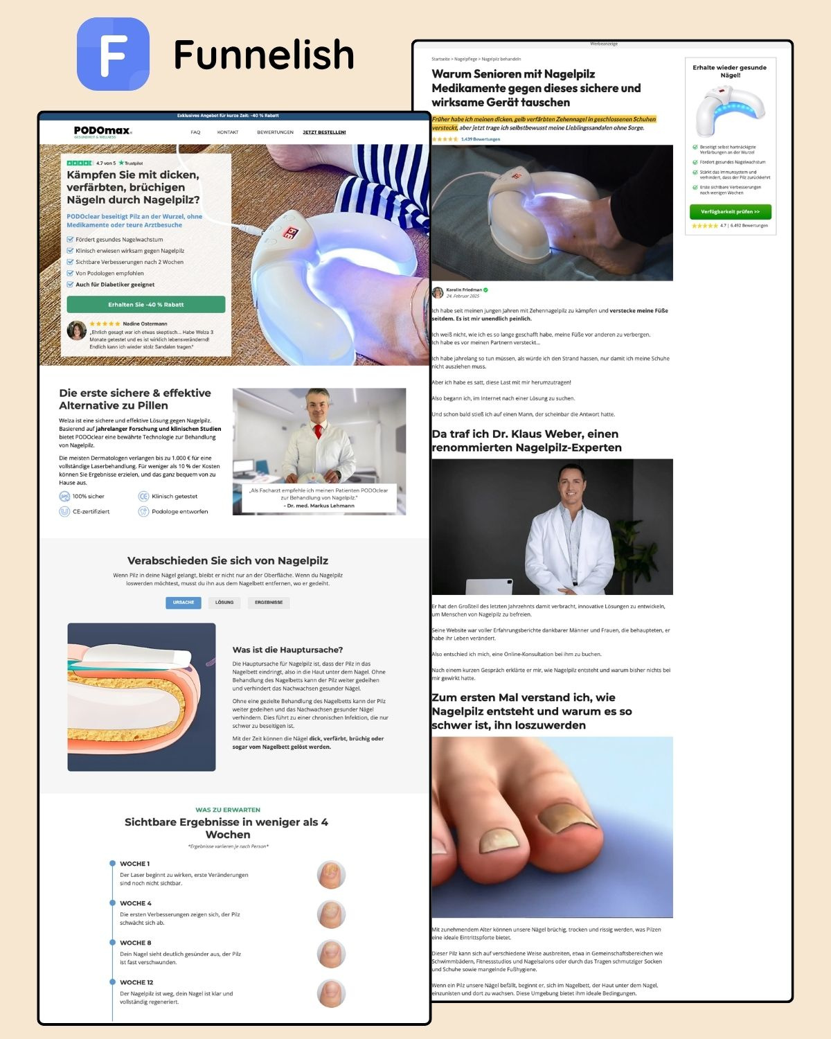 Nail Fungus Therapy Funnel | Funnelish Template funnelish funnelish advertorial page funnelish checkout page funnelish expert funnelish product page funnelish sales page funnelish template high converting funnel templates