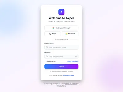 Minimal Login Screen Design 3d ai animation branding graphic design logo motion graphics ui