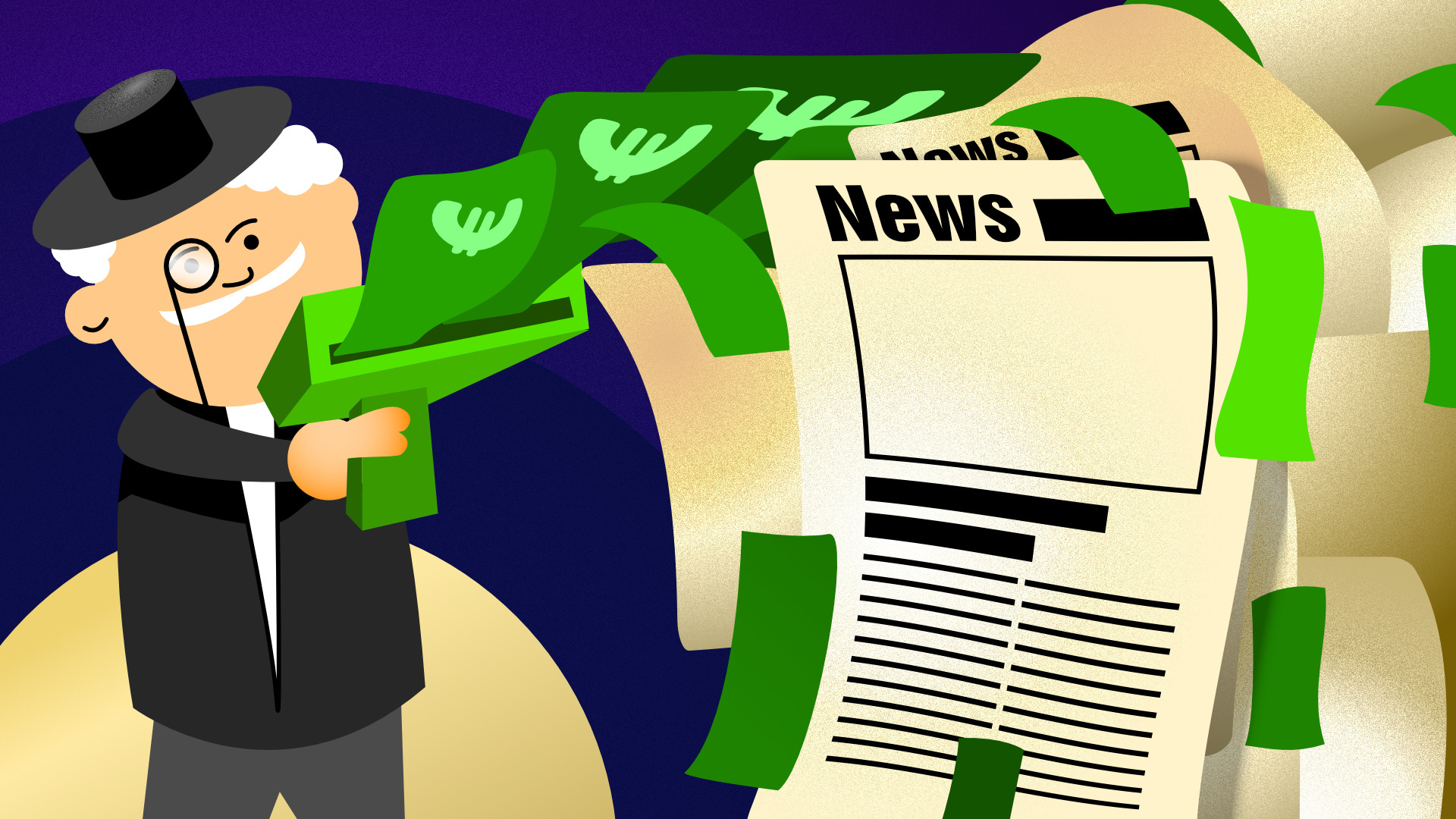 Democracy Dies in Richness—Illustration capitalism digital art graphic designer illustration media