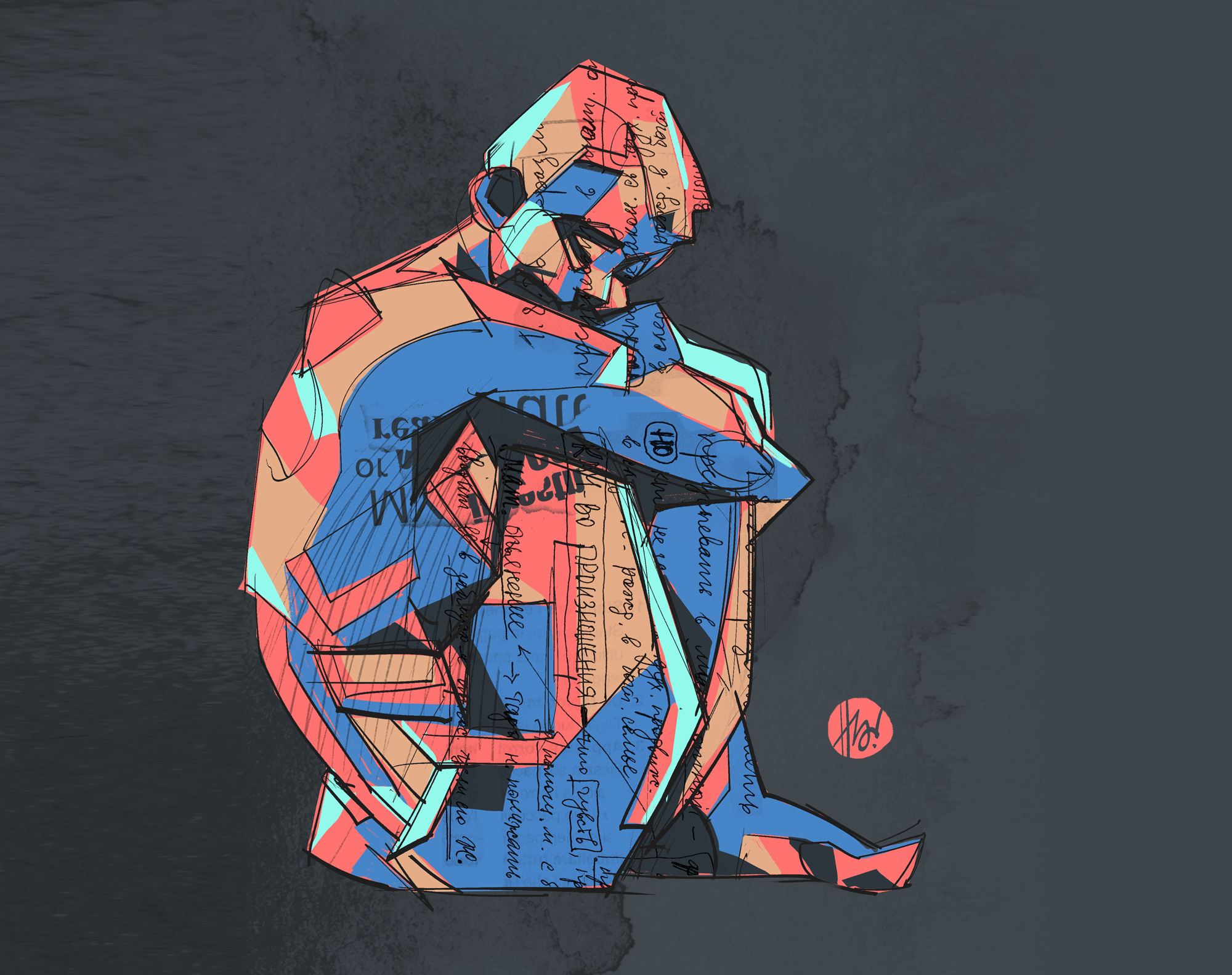 The Shell 🐚 abstract anatomy illustration intmacy mindset modern art pop art shell