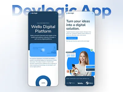 Devlogic App 3d animation appdevelopment branding designer devlogicapp graphic design logo motion graphics ui