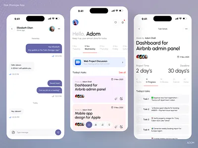 Task Manager App adom app app design app ui manager app task task app task manager task manager app ui ux