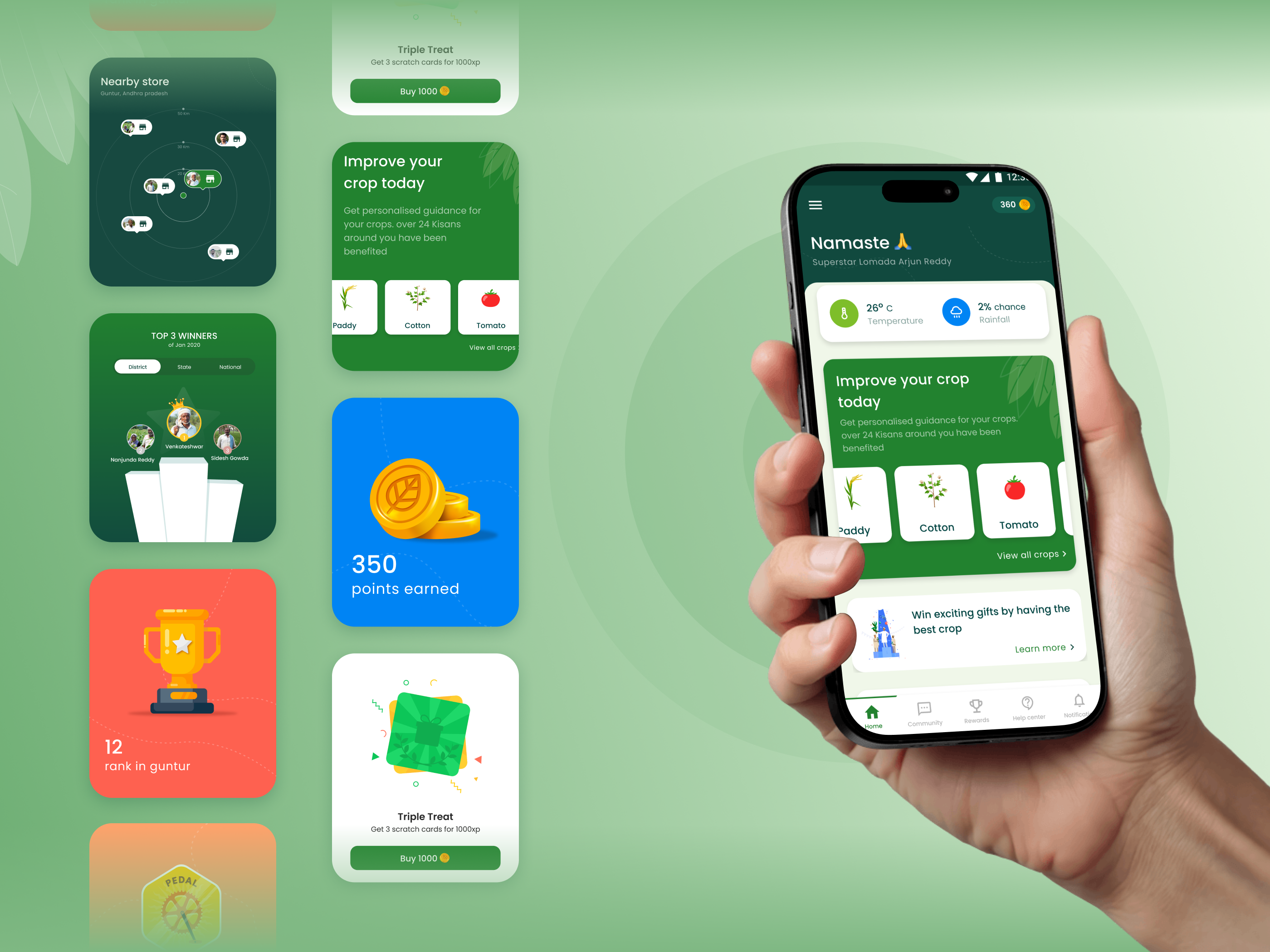 Example of Agritech Mobile UX – Personalized Farmer Support Platform
