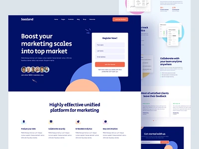 Lead Generation Landing Page email form form landing page landing page design lead capture lead generation marketing sales ui uiux ux website design wordpress