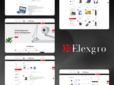 🔥 ElexgroPro — High-Performance Electronics E-commerce Platform categorypagedesign cleanweblayout desktopwebsitedesign digitalproductstore ecommercehomepage electronicsui electronicswebsite gadgetshop minimaltechdesign modernstoreui productgriddesign shoppingcartpage techbranding techstoreui webinterfacedesign