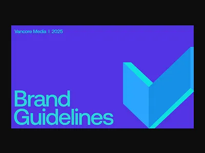 Vancore Media — Brand Identity System agency brand guideline brand identity brand identity design brand stratagy branding design logo logo and branding logo guideline marketing agency minimal redesign startupgrowth ui design v letter visual design