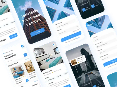 Hotel Booking Mobile app app app design booking booking hotel app booking hotel design home rent hotel hotel book hotel booking interface ios metcorn metcorn app design mobile app design mobile ui reservation travel app ui design uiux vacation