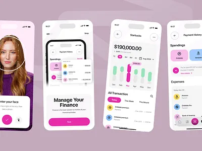 Finance mobile application ui design application banking blockchain clean ui crypto app cryptocurrency design digital wallet exchange finance finance ui fintech mobile app mobile ui modern ui payments ui ui designer ux wallet ui