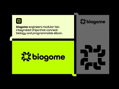 biogome - Logo Design bio biology biotech branding chip connect engineer freelance logo design gome jeroen van eerden logo modern logo motion silicon tech technology visual identity
