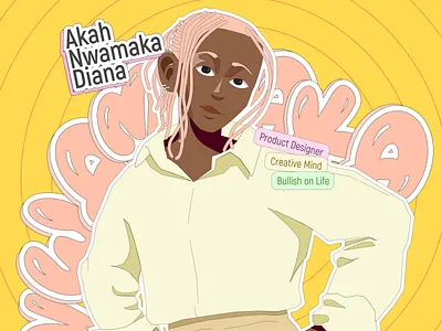 stylized character illustration anime character design colorful design digitalart earth girl illustration info retro stlyized ui vector whimsical