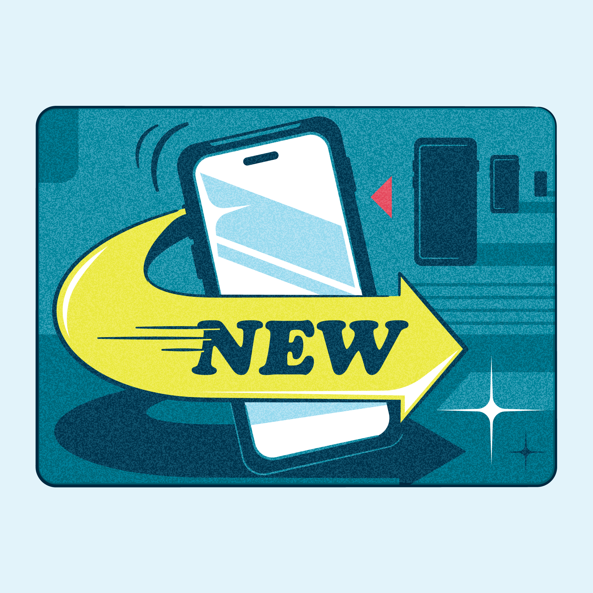 5 tips for buying second-hand tech (Which?) illustration new phone smart