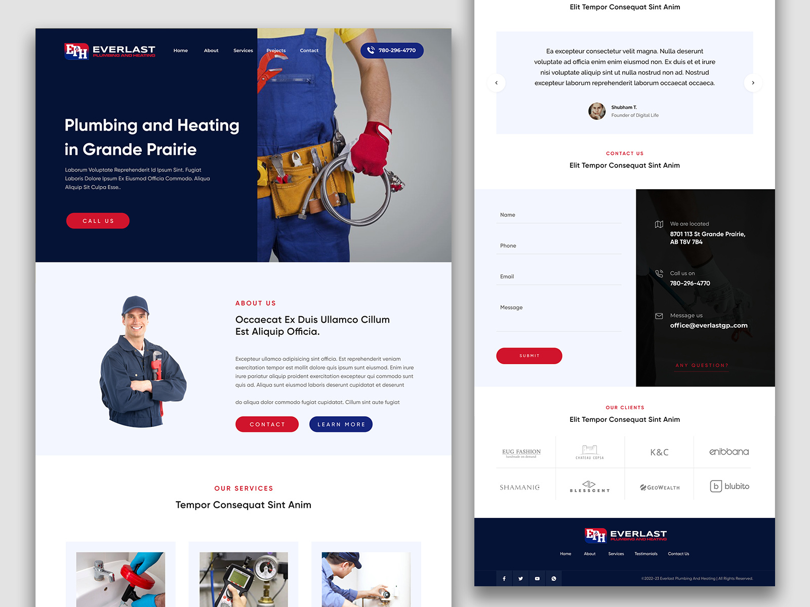 Example of Figma Website UI/UX Landing Page Design