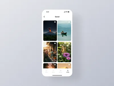 Saved Items UI saved saveditems savepictures ui ux