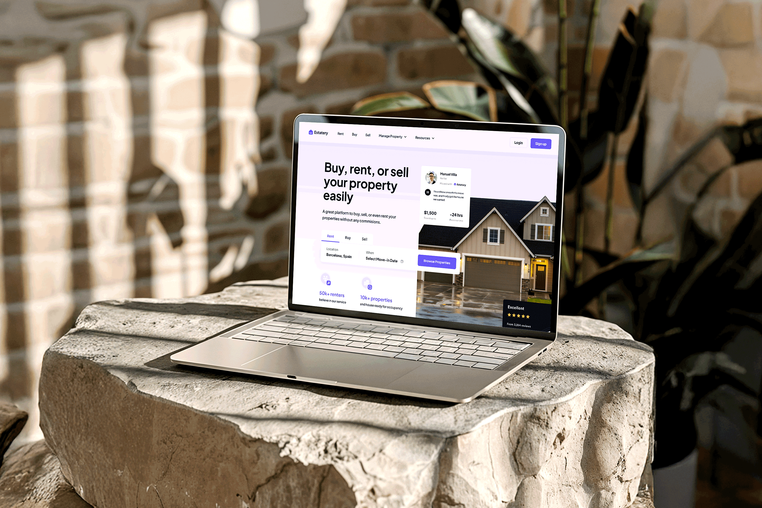 Real Estate Property Website - SAA branding design figma landing logo saas ui ux web