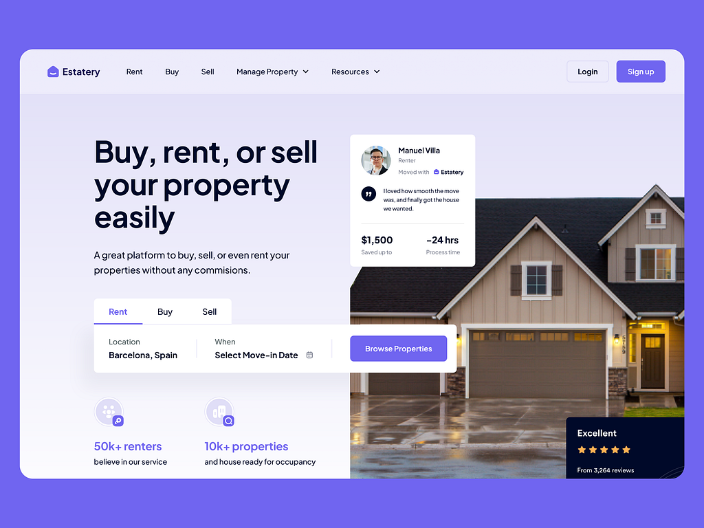 Real Estate Property Website - SAA by Techelix on Dribbble