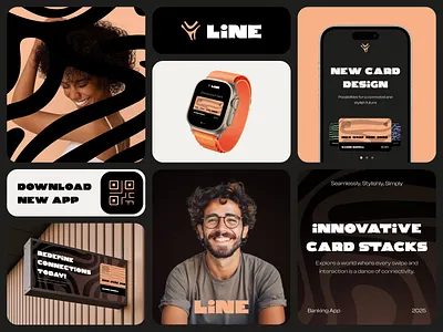 Modern Banking Experience Brand Grid app app design apple watch banking banking app brand brand grid branding fintech graphic design interface logo ui ui design uiux ux ux design wearable