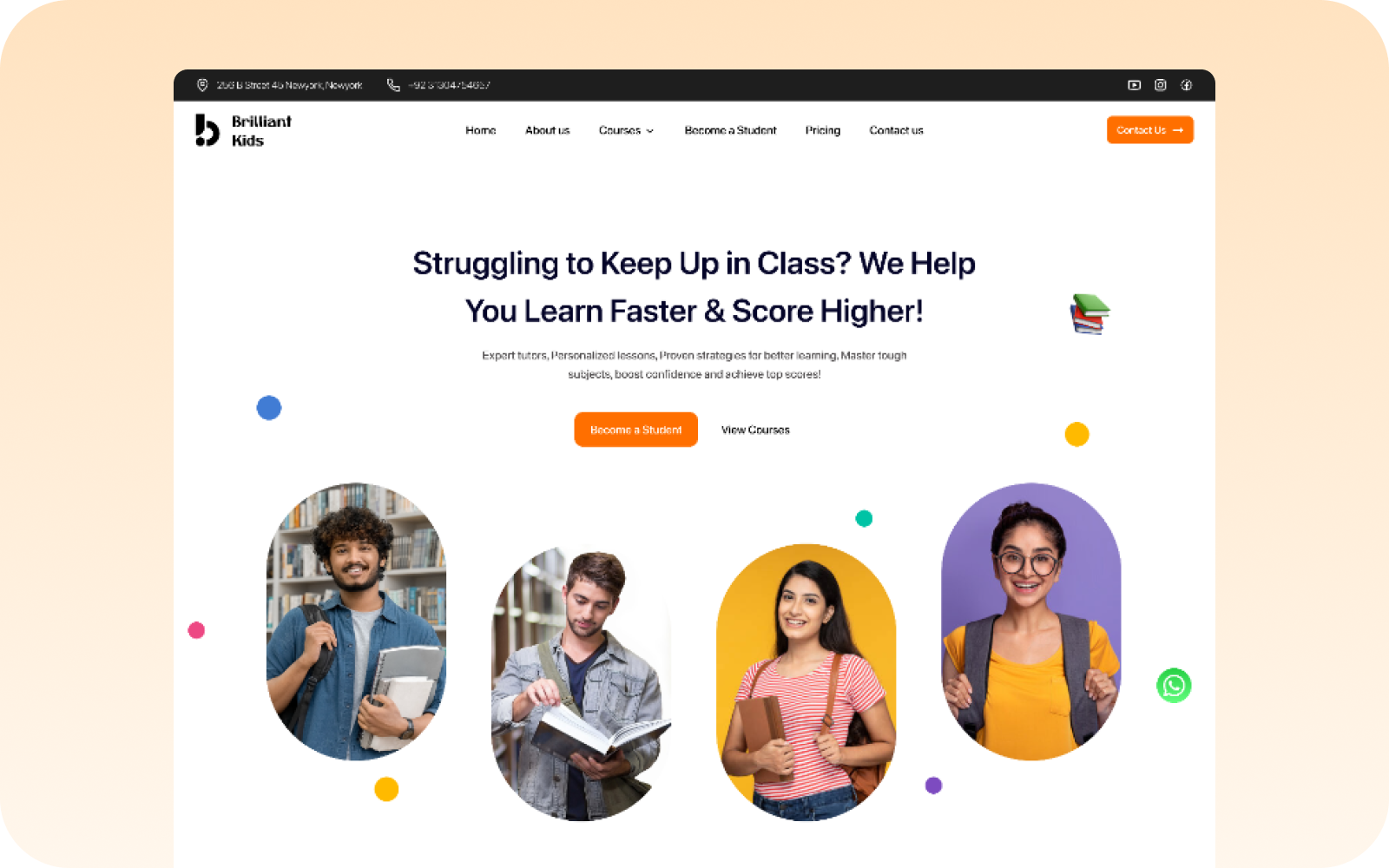 Friendly, Conversion-focused Tuition Centre Website