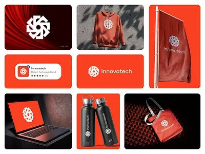 Modern Technology Brand Identity Design abdtract branding design graphic design illustration logo modern tech saas logo tech tech branding technology brand identity typography vector