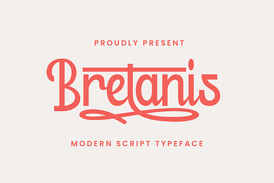 Bretanis - Modern Script Typeface apparel