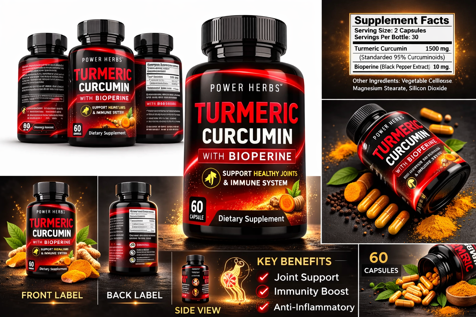 Example of Premium Supplement Label & Packaging